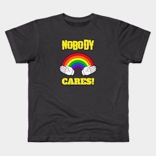 Sarcastic Quote with Rainbow Graphic Kids T-Shirt